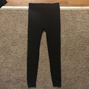 French Laundry Woman’s L/XL Black Patterned Leggings Full Length Like New